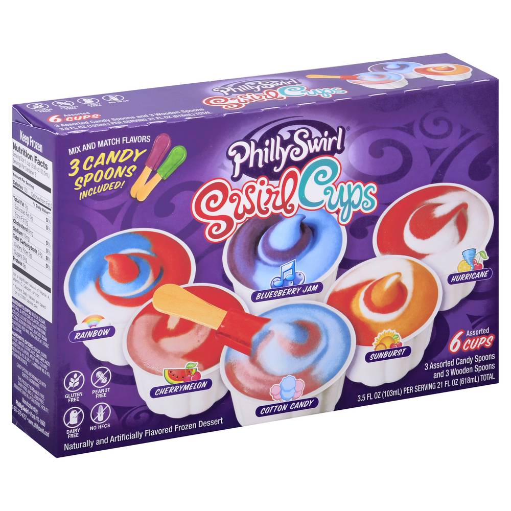 PhillySwirl Assorted Swirl Cups (21 fl oz)