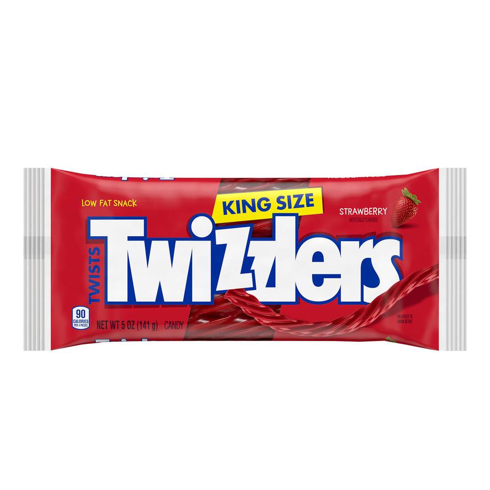 Twizzlers Twists King Size Chewy Candy, Strawberry (5 oz)