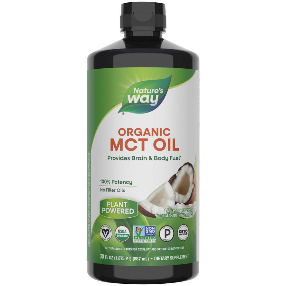 Nature's Way Organic Mct Oil Provides Brain & Body Fuel (30 fl oz)