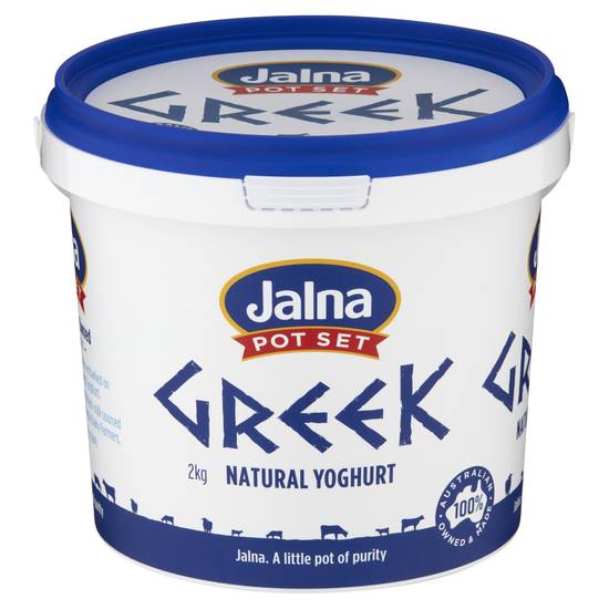 Jalna Pot Set Greek Style Natural Yoghurt 2kg
