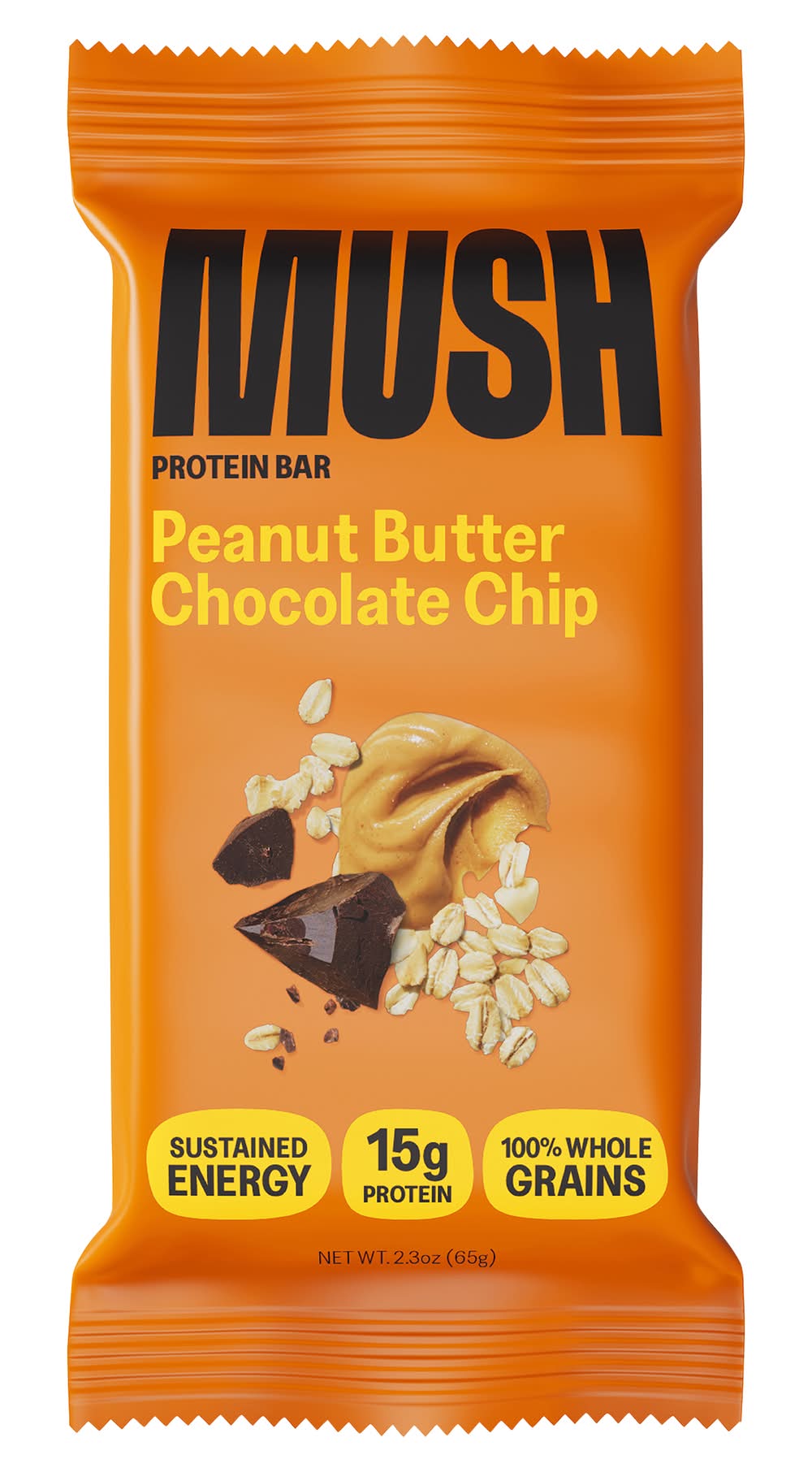 MUSH Peanut Butter Chocolate Chip Protein Bar (2.3 oz)