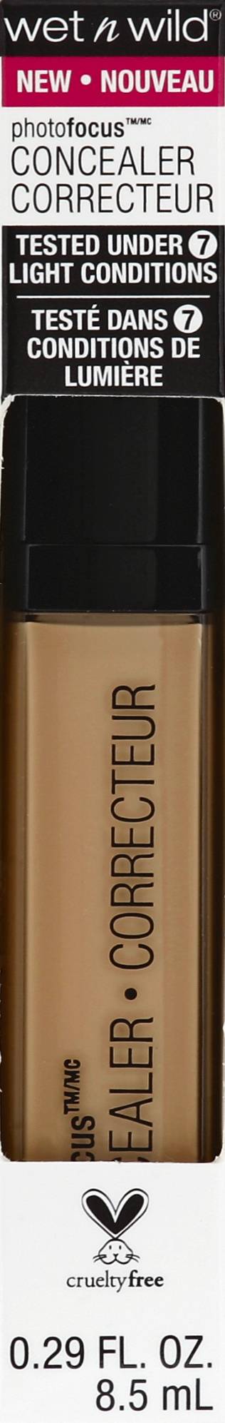 wet n wild Light/Med Beige 841b Photofocus Concealer Correcteur (0.3 fl oz)