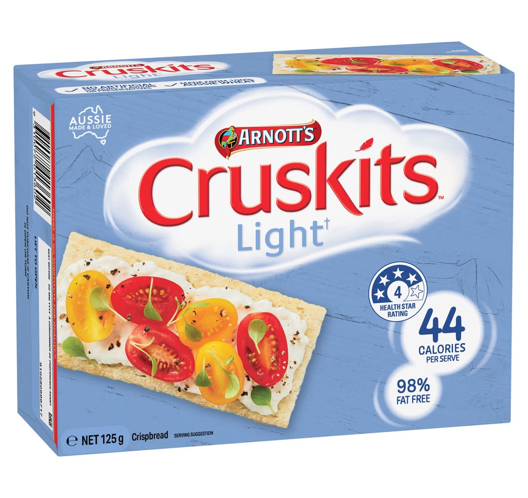 Arnott's Cruskits Light Crispbread (125g)