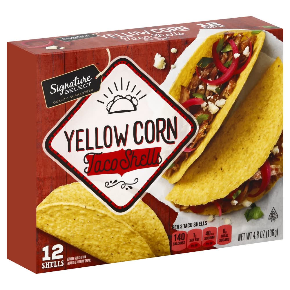 Signature Select Yellow Corn Taco Shells (4.8 oz, 12 ct)