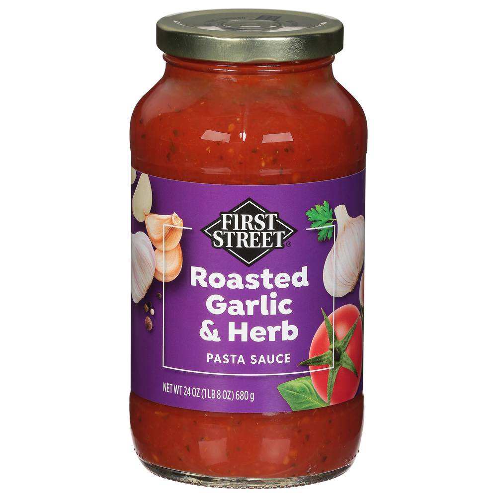 First Street Roasted Garlic & Herb Pasta Sauce (24 oz)