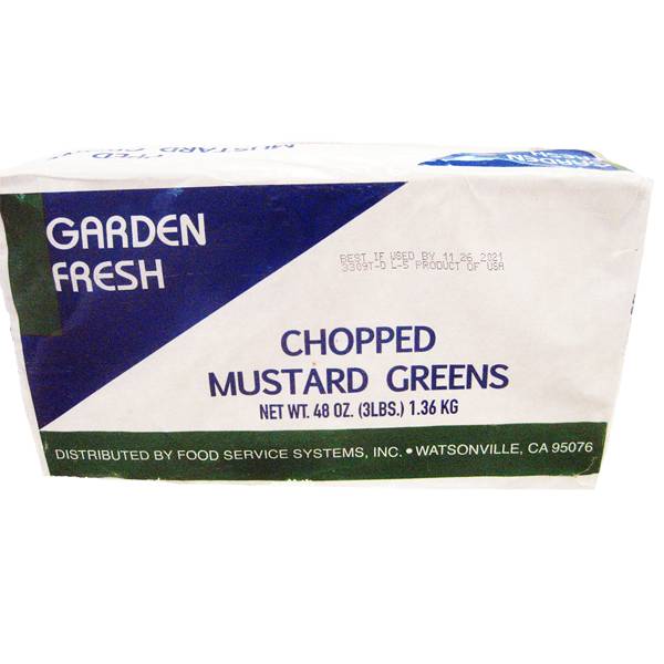 Garden Fresh Chopped Mustard Greens