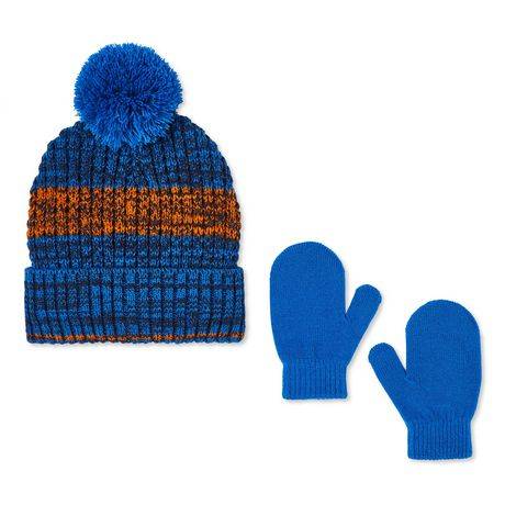 Ensemble 2 Pièces Avec Tuque Et Mitaines George Pour Petits Garçons (Couleur: Bleu, Taille: Taille Unique)