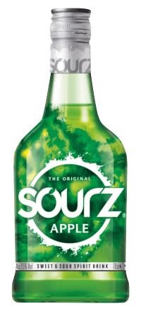 Sourz Apple, The Original Sweet & Sour Liqueur (700ml)