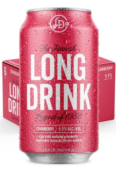 Long Drink the Finnish Cranberry & Citrus Soda Gin Cocktail (6 ct, 12 fl oz)