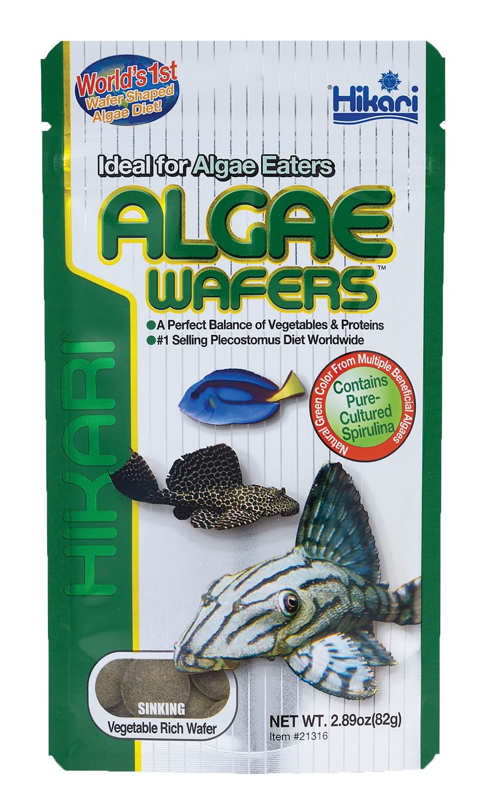 Hikari Algae Wafers™ Fish Food (Size: 2.89 Oz)