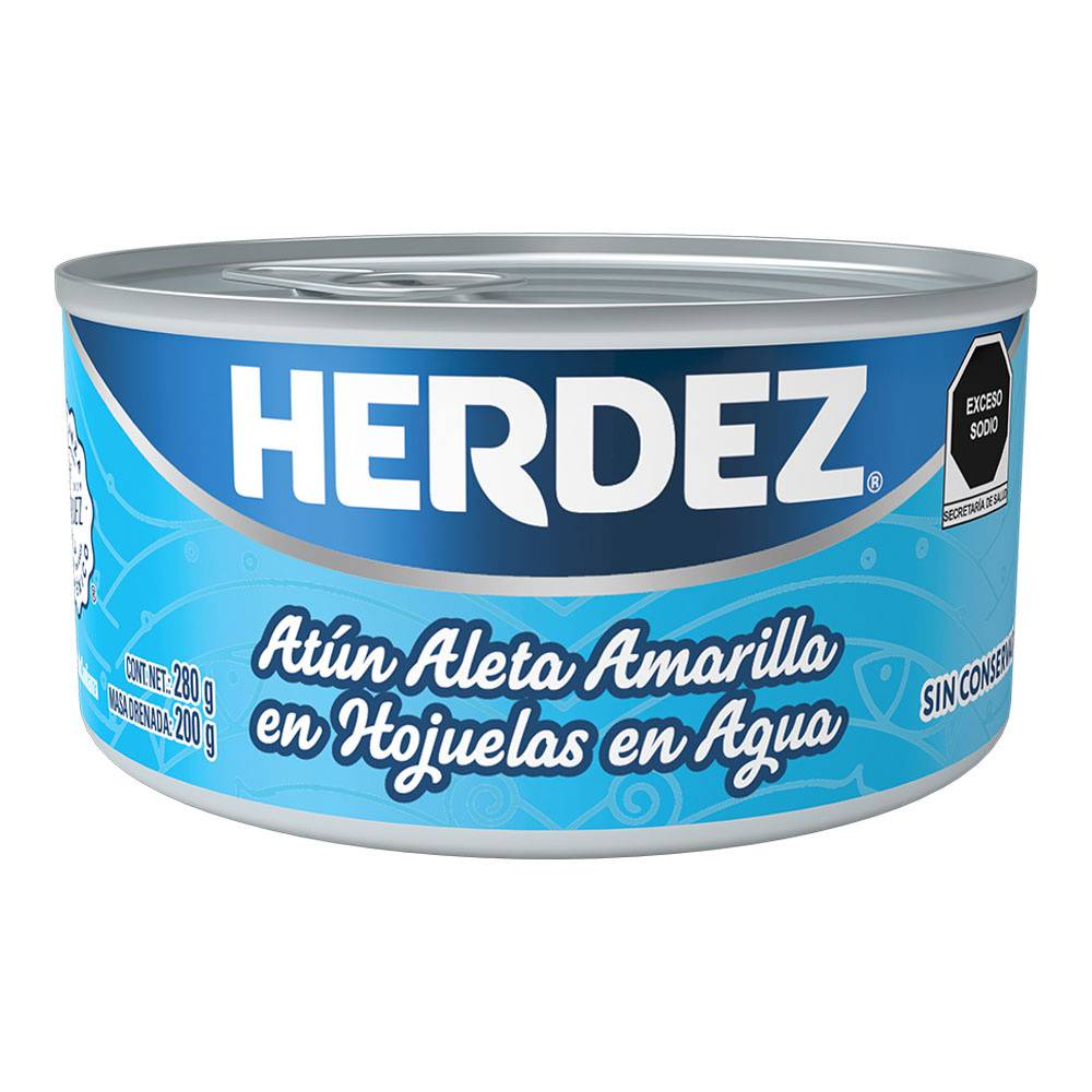 Herdez · Atún aleta amarilla en agua (280 g)