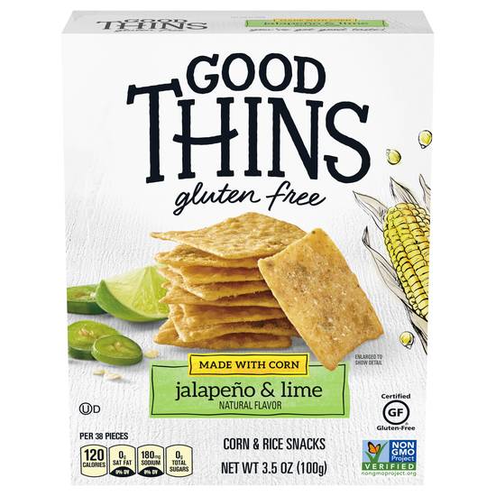 Good Thins Corn & Rice Jalapeno & Lime Flavor Snacks