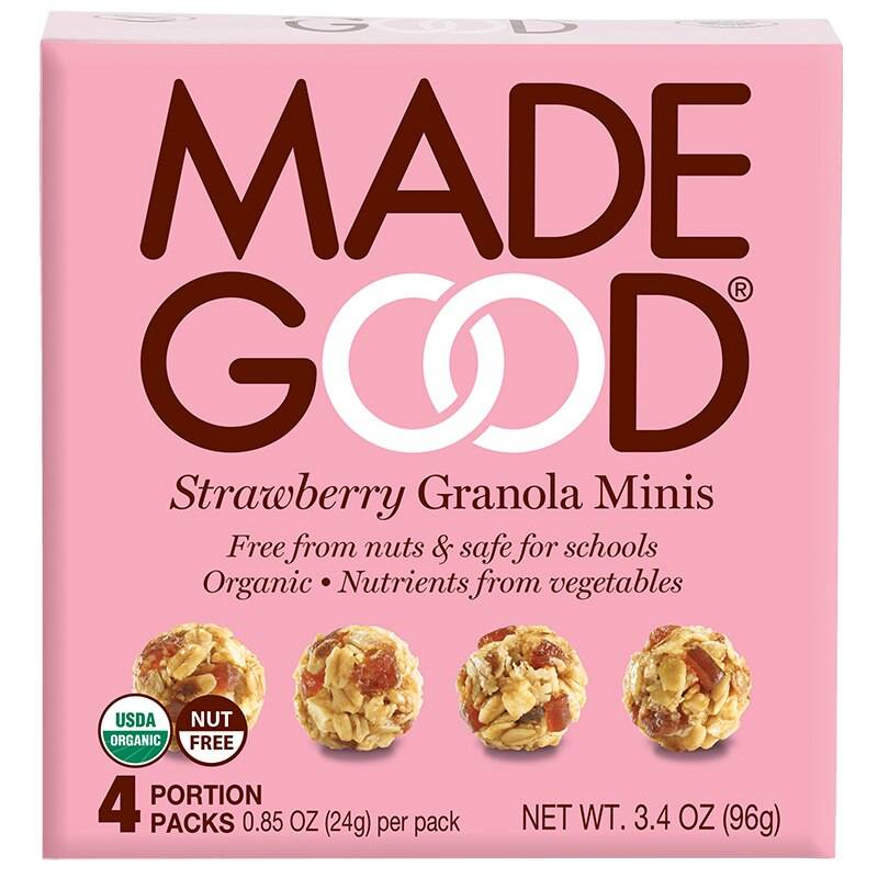 Made Good Strawberry Granola Minis, 4 Ct, 3.4 Oz