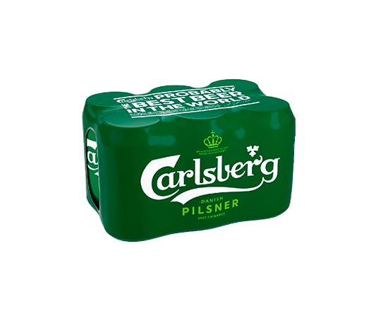 Carlsberg cerveza pilsner rubia (6 pack, 330 ml)
