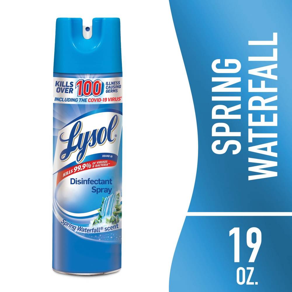 Lysol Disinfectant Spray, Spring Waterfall (19 oz)