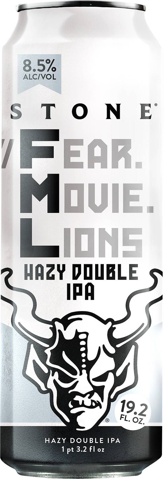 Stone Fear Movie Lions Domestic Hazy Double Ipa Beer (19.2 fl oz)