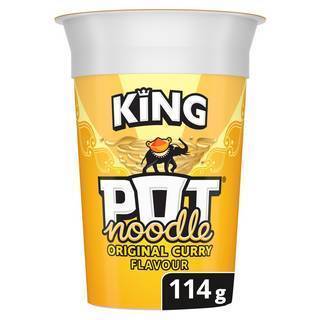 King Pot Noodle Original Curry Flavour 114G