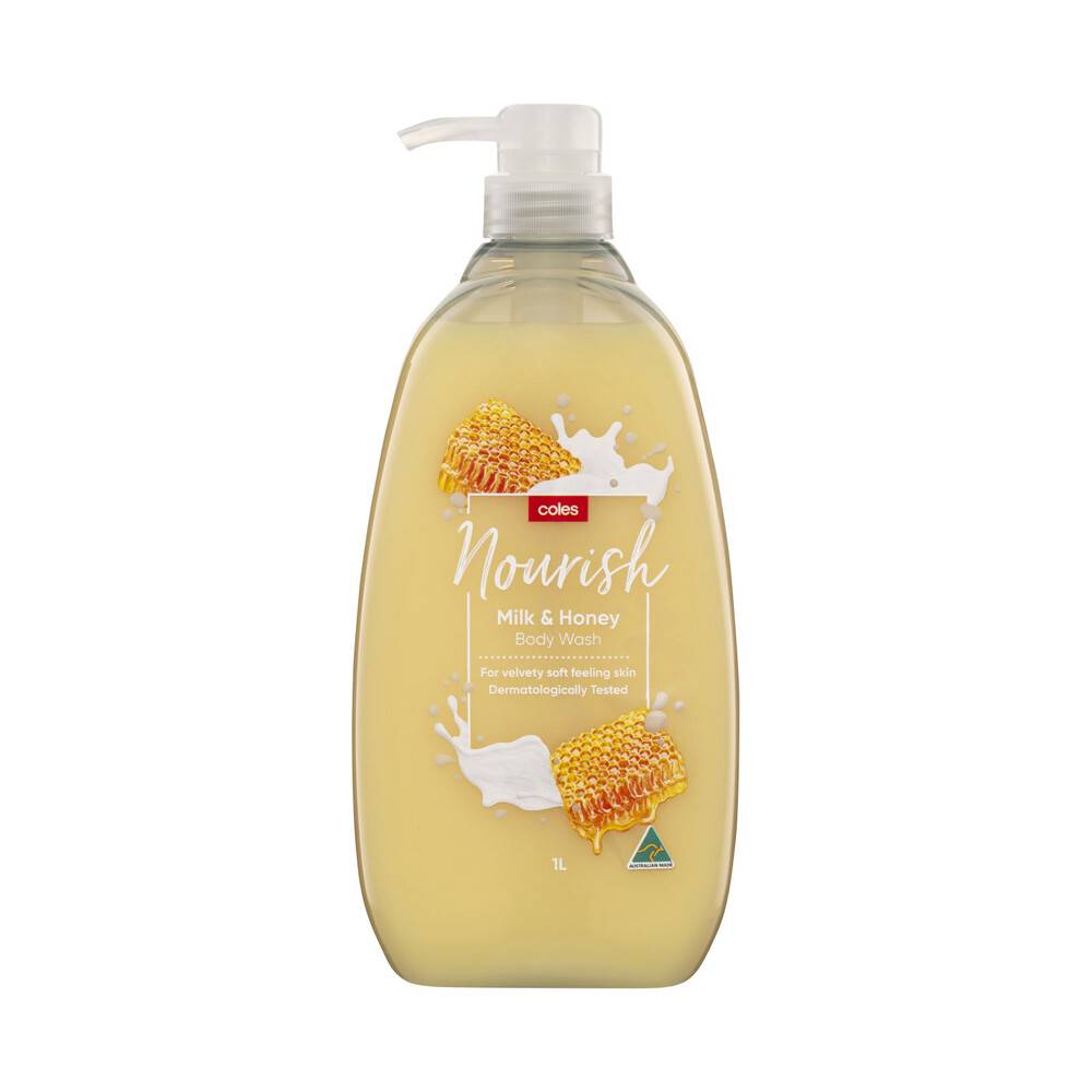 Coles Milk-Honey Nourish Body Wash