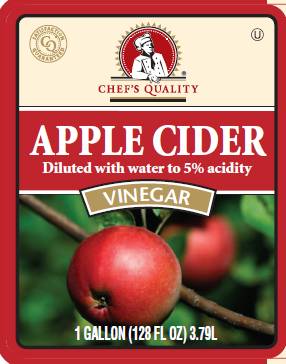 Chef's Quality - Apple Cider Vinegar - gallon (Case of 4)