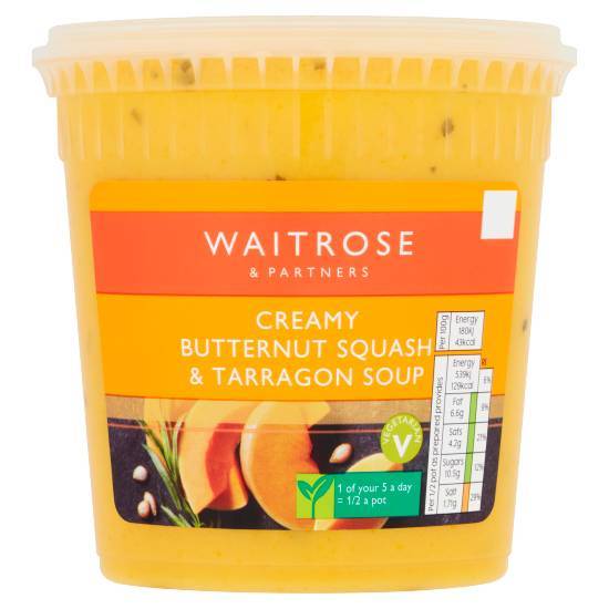 Waitrose & Partners Creamy Butternut Squash & Tarragon Soup