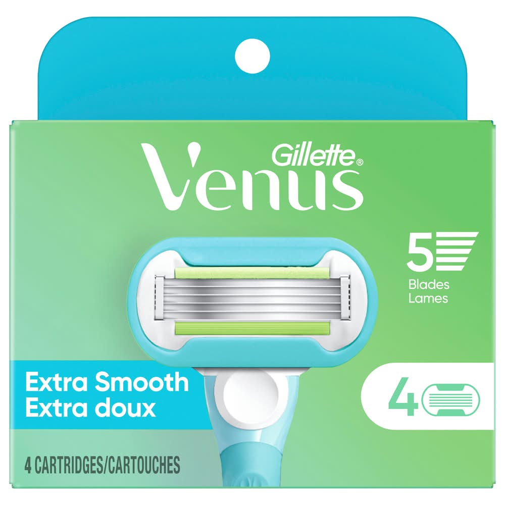 Gillette Venus Extra Smooth Razor 5 Blade Refill (4 ct)