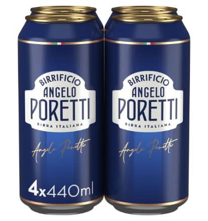Birrificio Angelo Poretti Premium Lager Beer (4 x 440ml)