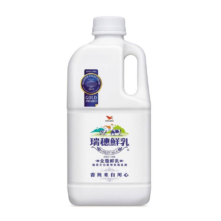 統一瑞穗全脂鮮乳 1858ml/瓶#953392