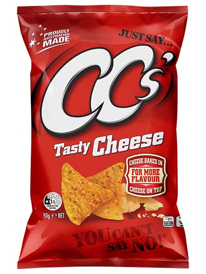 Cc'S Tasty Cheese Corn Chips 90G