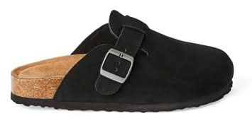 Time and Tru Buckle Clog Shoes, Women, 9, Black