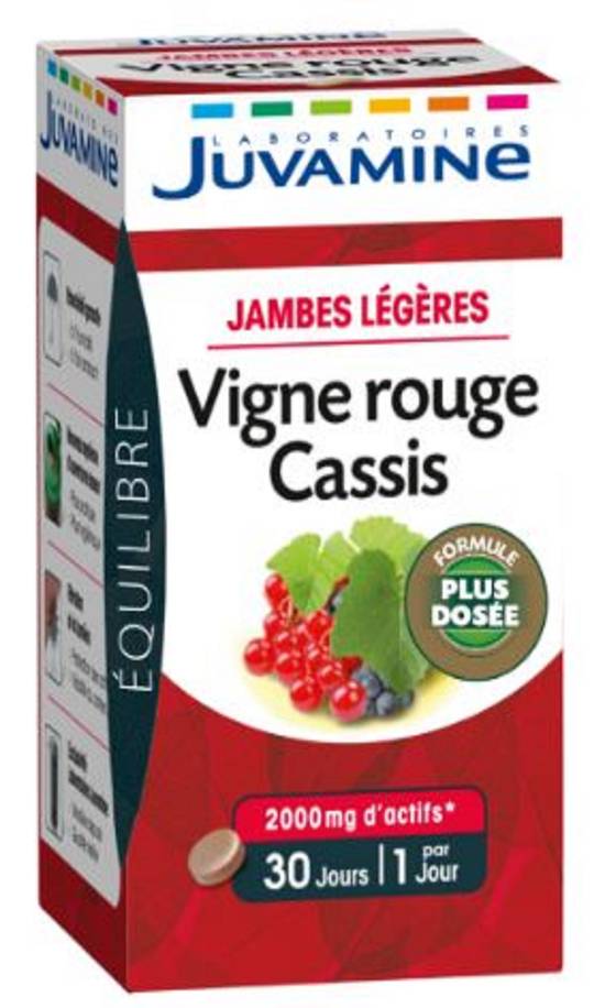 Juvamine - Jambes légères vigne rouge cassis (30 pièces)