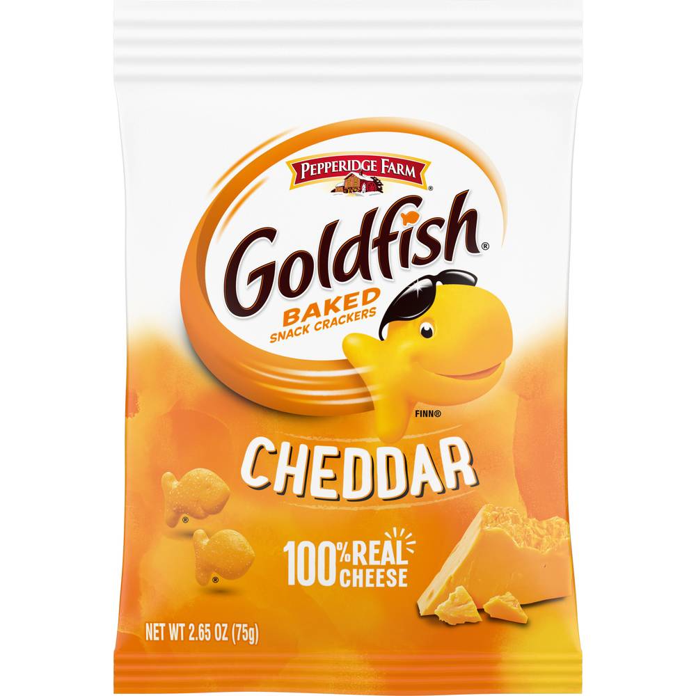 Pepperidge Farm Goldfish Baked Snack Crackers, Cheddar (2.65 oz)