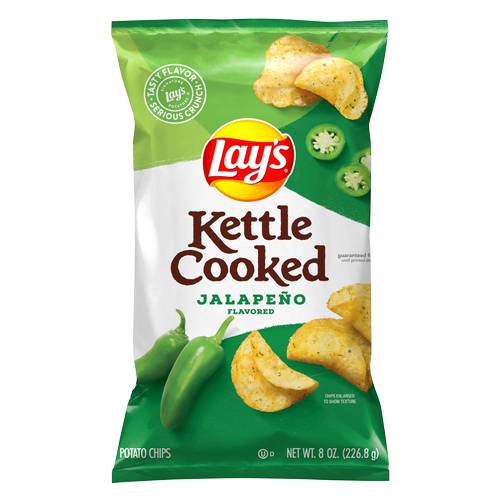 Lay's Kettle Cooked Jalapeno Potato Chips 8oz