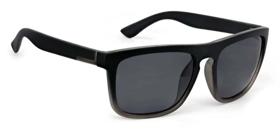 Shadedeye Polarized Square Black Smoke Sunglasses