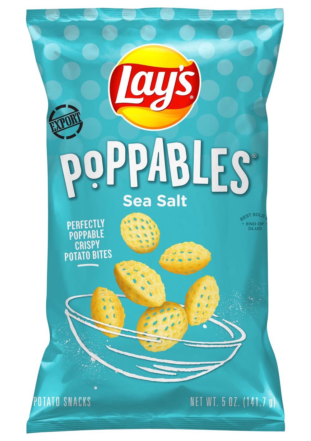 Lay's Poppables Potato Snacks, Sea Salt (5 oz)