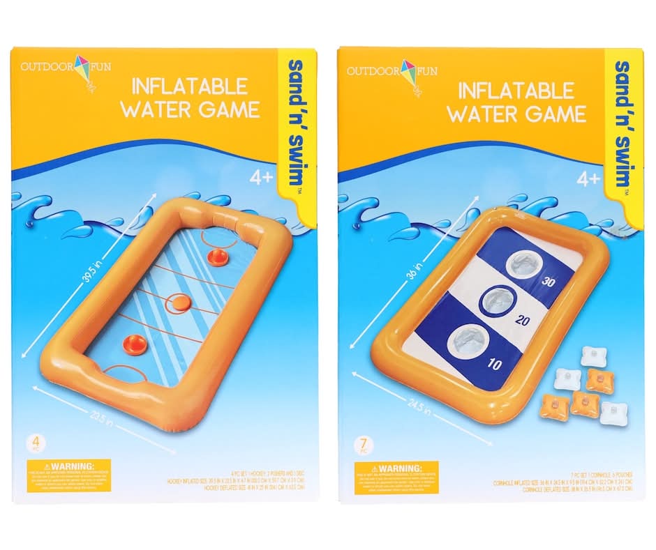 Outdoor Fun Sand 'N' Swim Inflatable Hokey Water Game For Kids Ages 4+