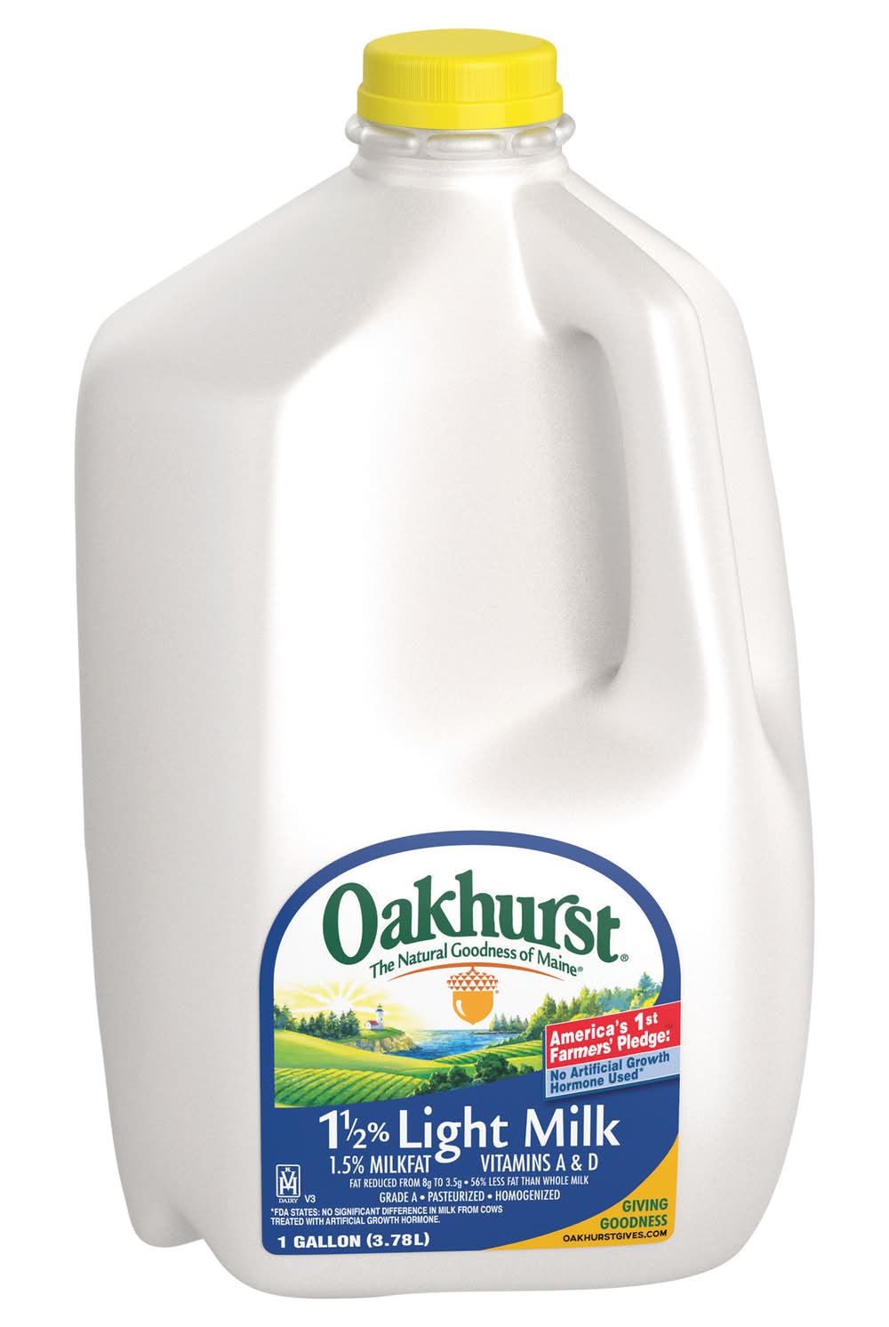 Oakhurst 1.5% Plain Light Milk (1 gal)