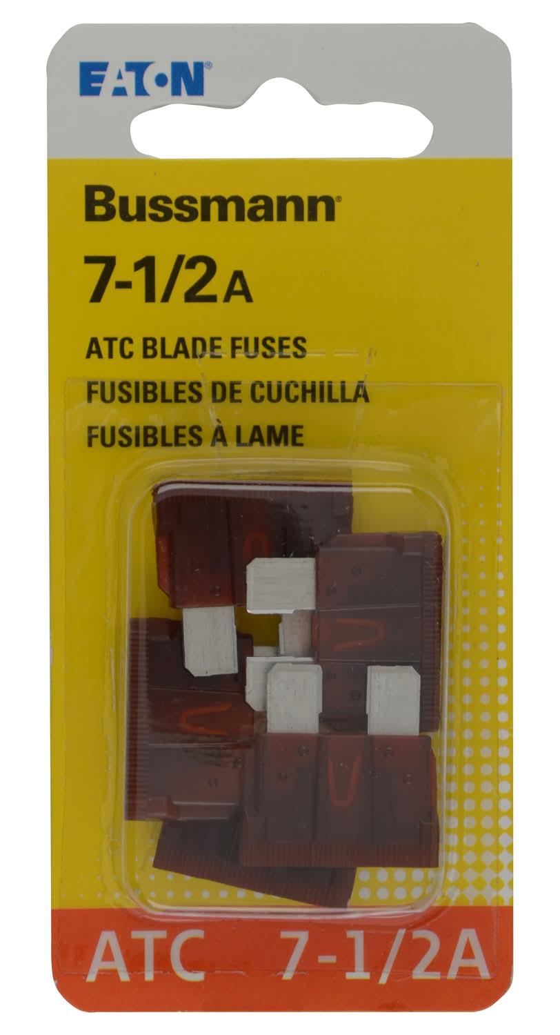 Bussmann 7.5 Amps Atc Brown Blade Fuse 5 Pk