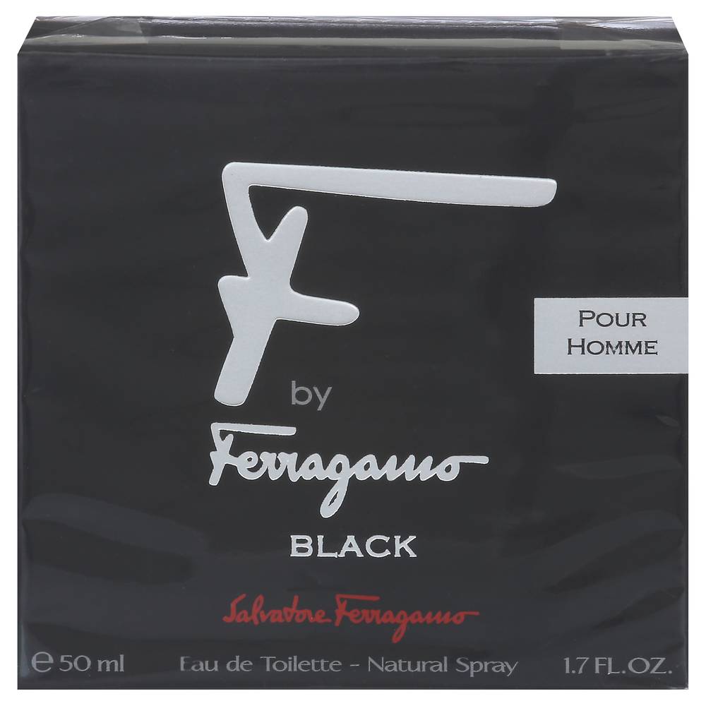 Ferragamo Pour Homme Eau De Toilette Natural Spray, Black (1.7 fl oz)