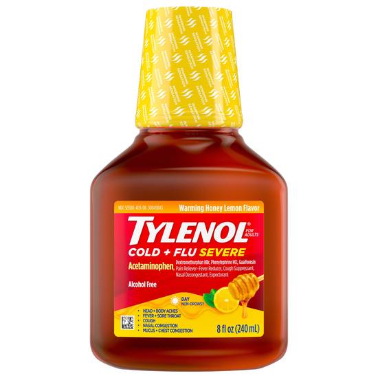 Tylenol Honey Lemon Cold + Flu Severe