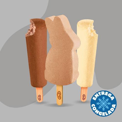 1 Paleta Chocomilk + 1 Paleta Conejos + 1 Paleta Mini Milk