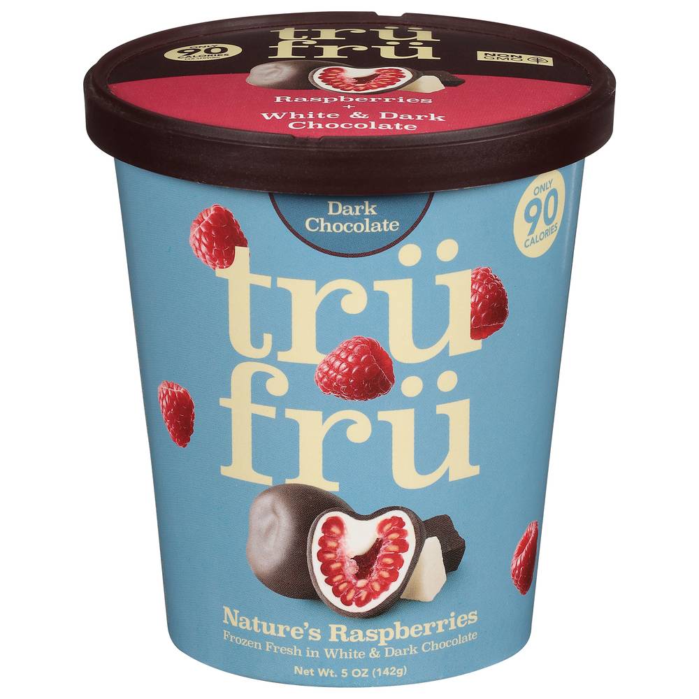 Tru Fru White & Dark Chocolate Raspberries (5 oz)