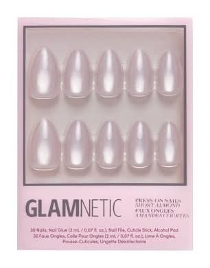 Glamnetic Press on Nails Set, Selenite (31 ct)