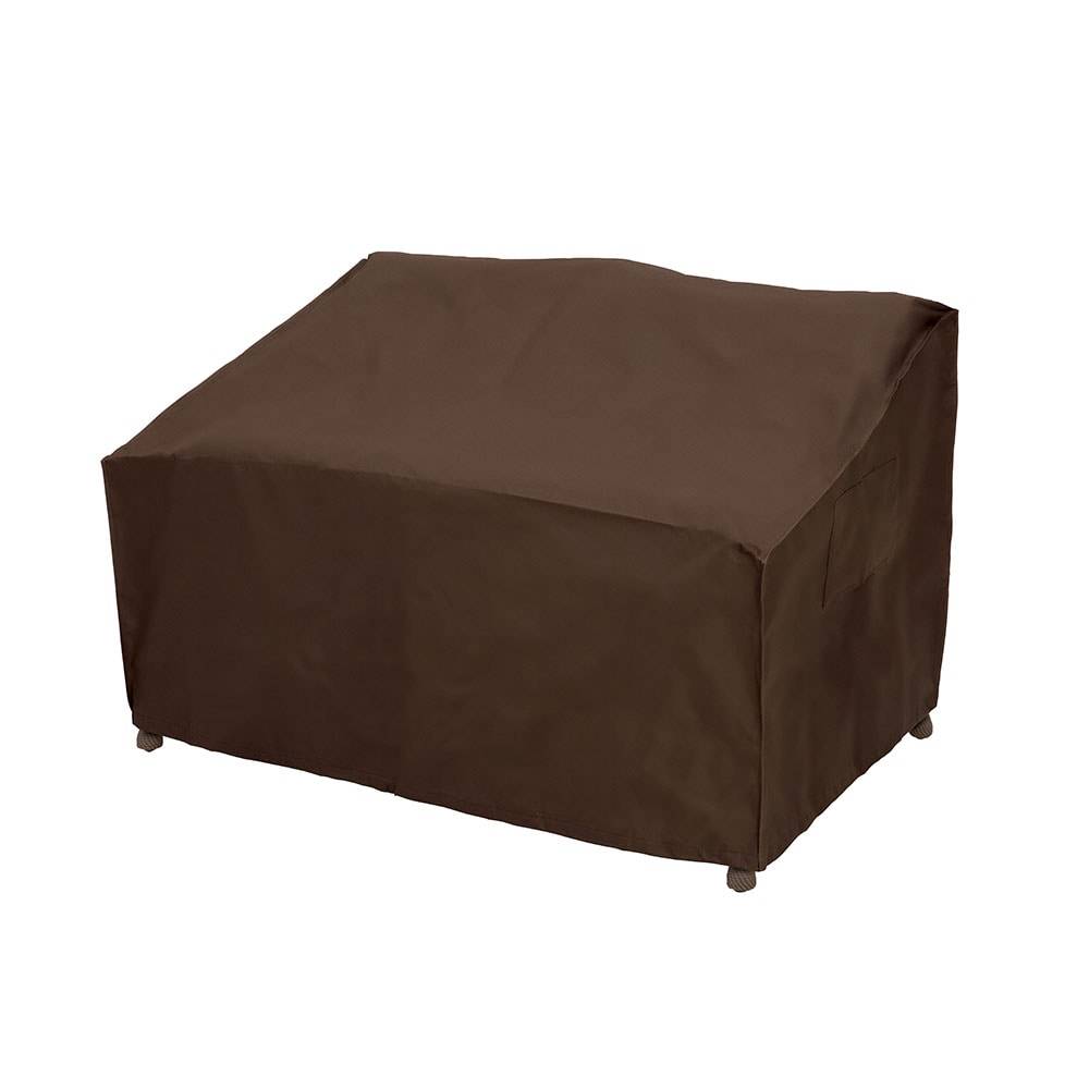 Style Selections Dark Brown Premium Polyester Loveseat Patio Furniture Cover | 07832LWSGD