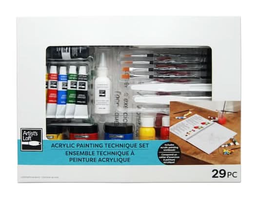 Artist's Loft Acrylic Painting Technique Set, Assorted (29 ct)