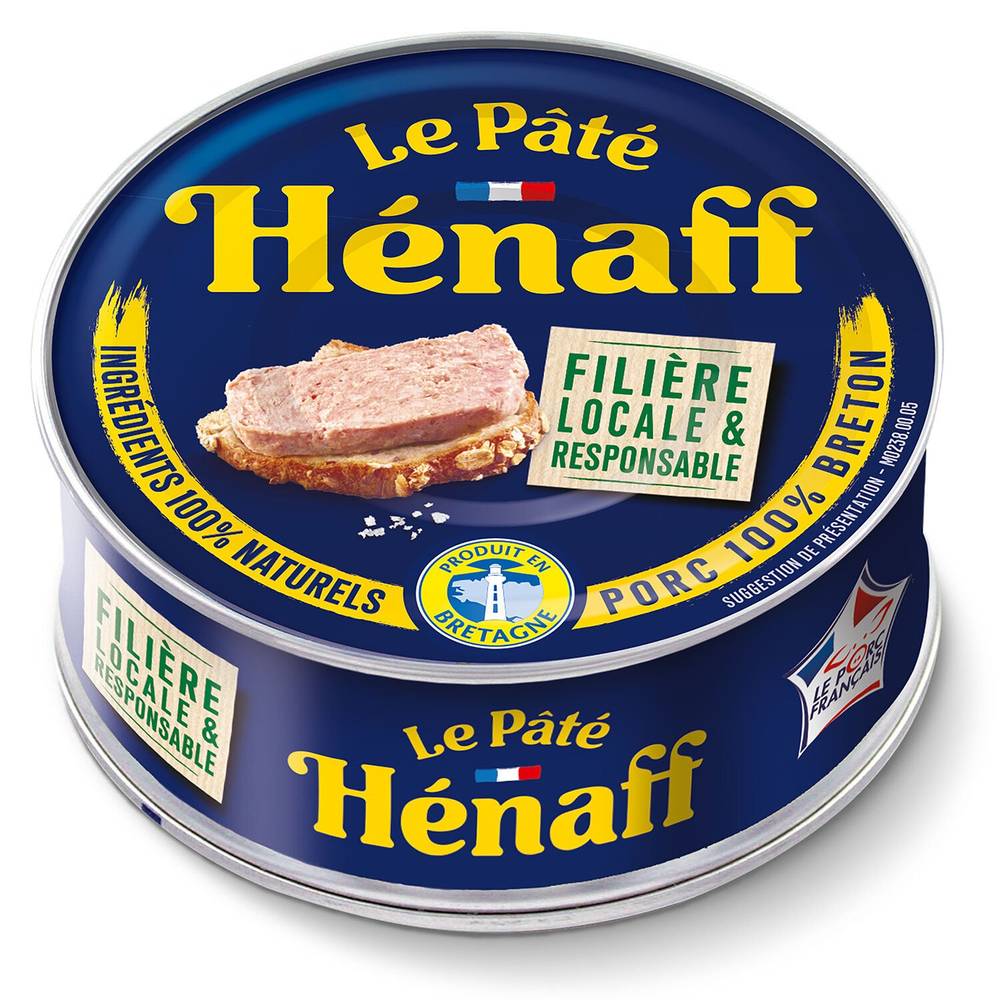 Pâté de porc HENAFF - la boite de 154 g