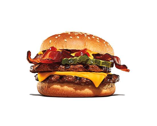 Hamburger double bacon fromage