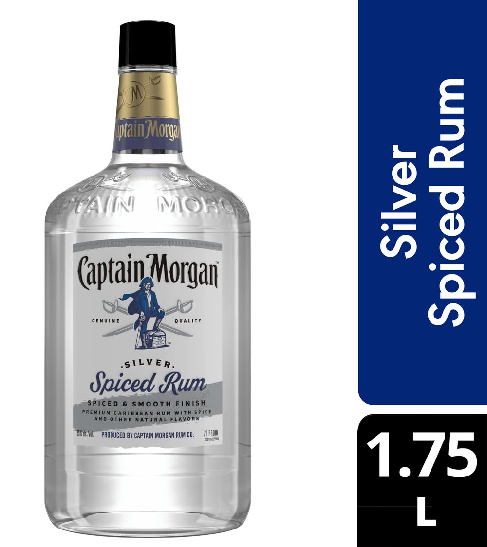 Captain Morgan Silver Spiced Rum (1.75 L)