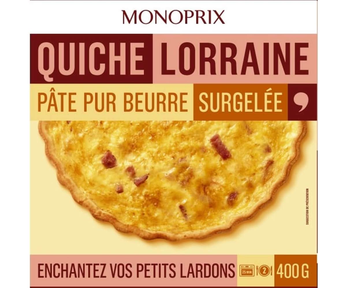 Monoprix - Quiche lorraine pâte pur beurre (400g)