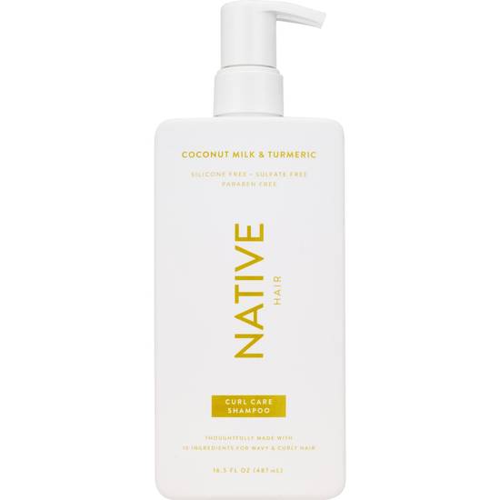 Native Coconut Milk & Turmeric Curl Care Shampoo, 16.5 OZ