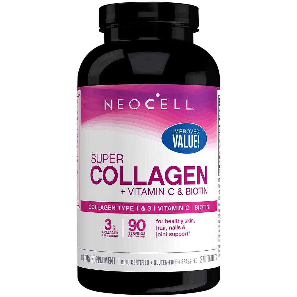 Neocell Super Collagen + Vitamin C & Biotin Tablets